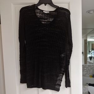 Helmut Lang see through blouse